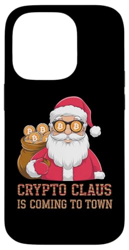 Crypto Claus kommt in die Stadt, Krypto Weihnachten Hülle für iPhone 14 Pro Crypto Claus kommt in die Stadt, Krypto Weihnachten Hülle für iPhone 14 Pro von Noether Sym