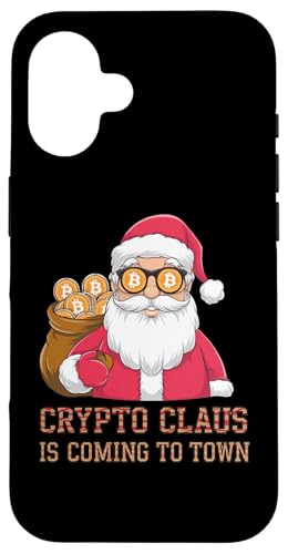 Crypto Claus kommt in die Stadt, Krypto Weihnachten Hülle für iPhone 16 Crypto Claus kommt in die Stadt, Krypto Weihnachten Hülle für iPhone 16 von Noether Sym