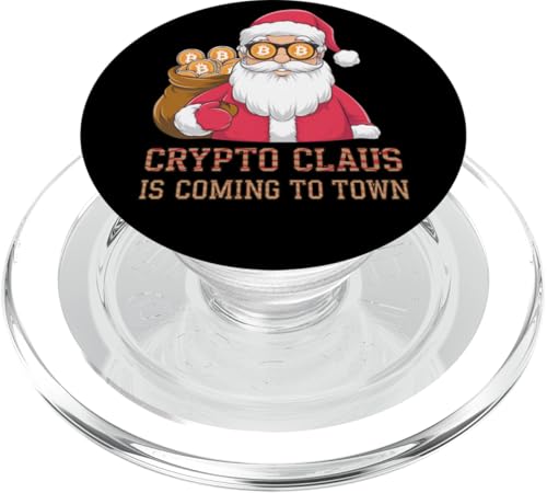 Crypto Claus kommt in die Stadt, Krypto Weihnachten PopSockets PopGrip für MagSafe Crypto Claus kommt in die Stadt, Krypto Weihnachten PopSockets PopGrip für MagSafe von Noether Sym