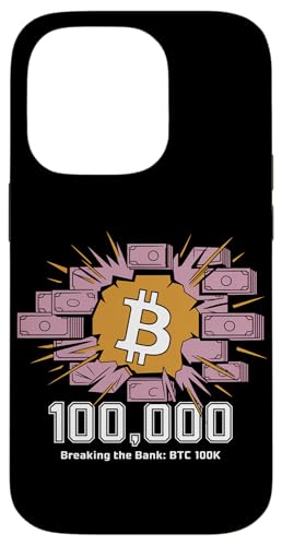 Das Budget sprengen: Bitcoin 100k, Bitcoin-Krypto Hülle für iPhone 14 Pro von Noether Sym