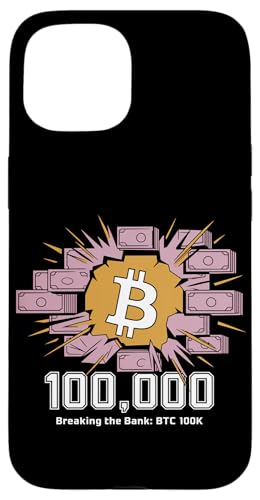 Das Budget sprengen: Bitcoin 100k, Bitcoin-Krypto Hülle für iPhone 15 Das Budget sprengen: Bitcoin 100k, Bitcoin-Krypto Hülle für iPhone 15 von Noether Sym