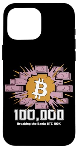 Das Budget sprengen: Bitcoin 100k, Bitcoin-Krypto Hülle für iPhone 16 Pro Max von Noether Sym