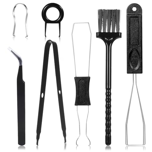Nogeqi 7 Stücke Keycap Puller Set, Keycaps Pc Reinigungsset, Key Caps Tool Kit Pinzette, Keyboard Caps Remover Switch Puller Tastenkappen Universell Entferner Werkzeug Set für Mechanische Tastaturen von Nogeqi