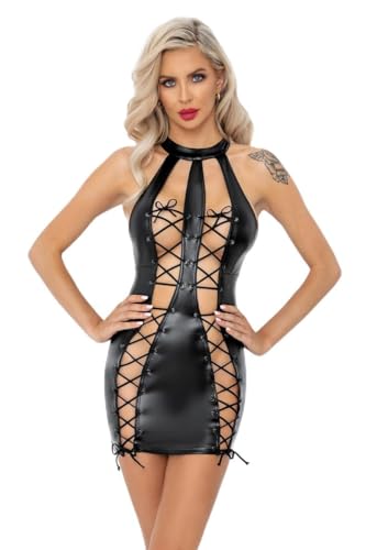 Noir Handmade Robe fendue et lacée en powerwetlook F291 - XXL - Noir, 5903050111250 Noir Handmade Robe fendue et lacée en powerwetlook F291 - XXL - Noir, 5903050111250 von Noir Handmade