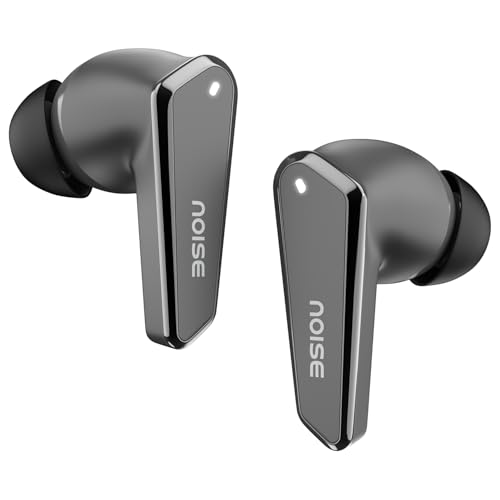 Noise Buds N1 In-Ear-Ohrhörer mit Chrom-Finish, 40 Stunden Spielzeit, Quad-Mikrofon mit ENC, Ultra-niedrige Latenz (bis zu 40 Ms), Instacharge (10 Minuten = 120 Minuten), BT V5.3 (Carbon-Schwarz) von Noise
