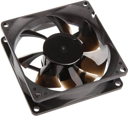 NoiseBlocker P-1 PC-Gehäuse-Lüfter Schwarz (B x H x T) 80 x 80 x 25mm von NoiseBlocker