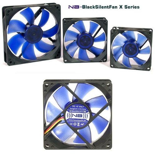 Noiseblocker Gehäuse-Lüfter Black Silent Fan X1 80mm Bulk von Noiseblocker