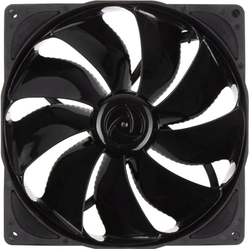 Noiseblocker PC Gehäuselüfter 140mm NB-eLoop PC Fan B14-PS Black Edition - PC Fan 140mm Lüfter PWM - Kühler PC mit Extrem Silent Wings und Max Lautstärke bis 24,28 dB (A) von Noiseblocker