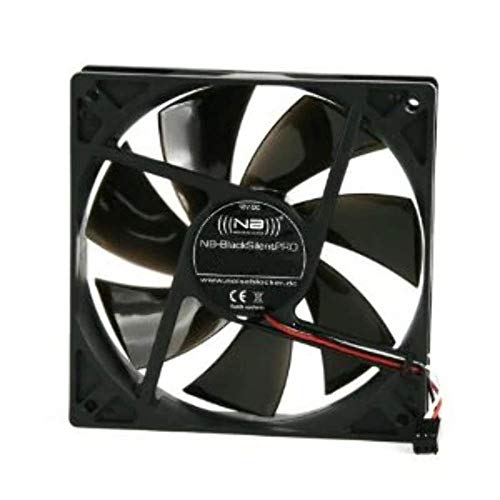Noiseblocker PC Gehäuselüfter BlackSilent Pro PC Fan - Computer Lüfter mit Silent Wings und Silikonrahmen (140mm, PK3) von Noiseblocker