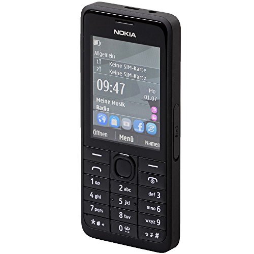 301 Nokia 301 Smartphone (6,1 cm (2,4 Zoll) Display, 3,2 Megapixel Kamera, Stereo FM, 64 MB interner Speicher) schwarz [T-Mobile-Branding] von Microsoft
