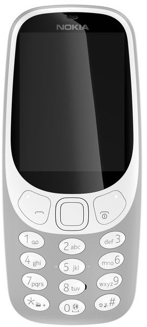 3310 (2017) Dual-SIM Tasten Handy grau von Nokia