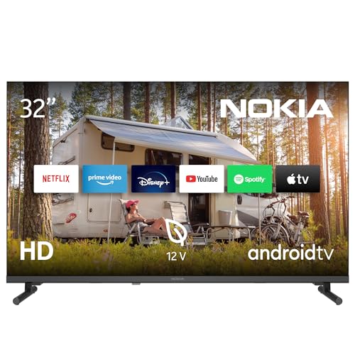 NOKIA 32 Zoll (80 cm) Google TV HD 12V (WLAN, Triple Tuner DVB-C/S2/T2, Google Assistant, YouTube, Netflix, DAZN, Prime Video, Disney+) – HN32GE320C - 2023 von Nokia
