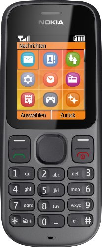 Nokia 100 , all carriers, 8 gb, Handy (4,6 cm (1,8 Zoll) Display, Radio) phantom schwarz von Nokia