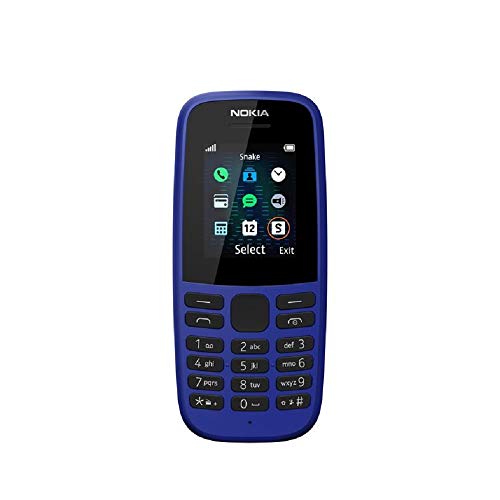 Nokia 105 (4 Edition) 1,77 Zoll UK SIM Free Feature Phone (Einzel-SIM) – Blau von Nokia