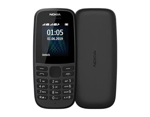 Nokia 105 Telefon Cellulare Schwarz Marke von Nokia