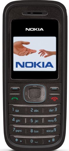Nokia 1208 Black (Farbdisplay, Organizer, Spiele) Handy by von Nokia