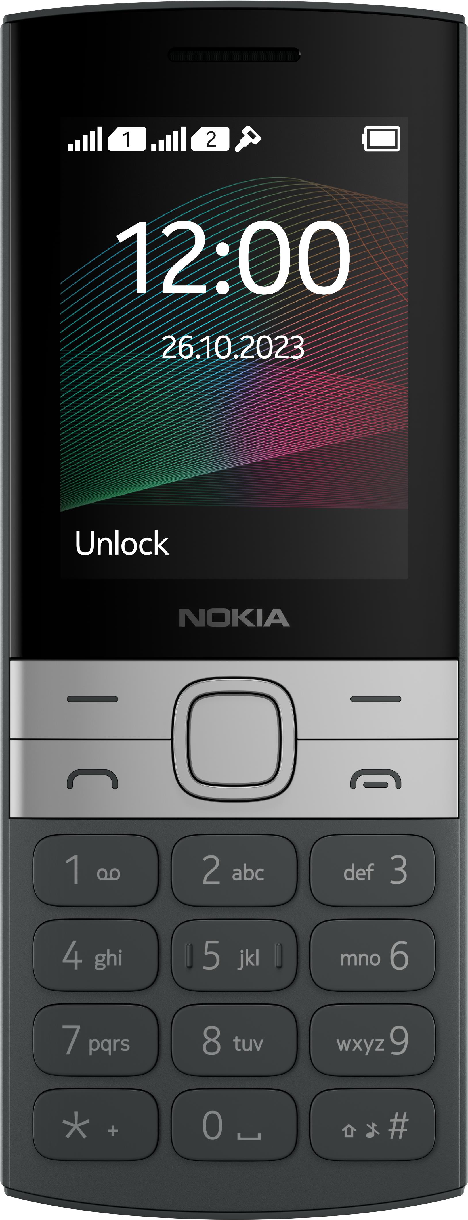 Nokia 150 6,1 cm (2.4) 106,3 g Schwarz - Silber Einsteigertelefon (286848014) von Nokia