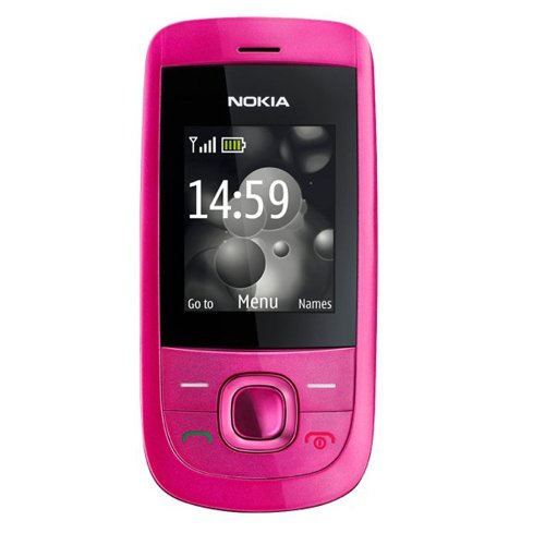 Nokia 2220 slide Handy (MP3, GPRS, Ovi Mail. Flugmodus) hot pink von Nokia