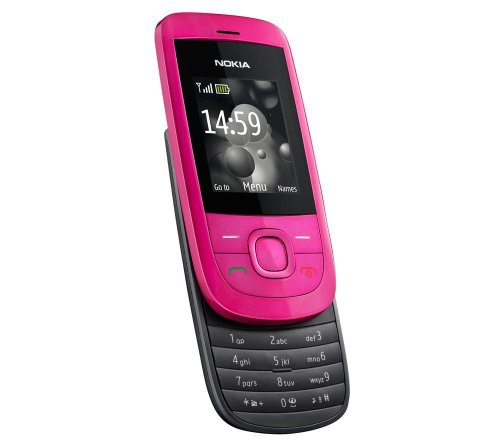 Nokia 2220 slide Handy (MP3, GPRS, Ovi Mail. Flugmodus) hot pink von Nokia