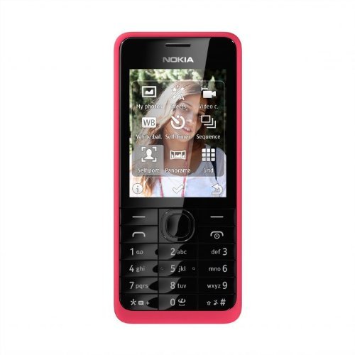 Nokia 301 Handy (64MB RAM, 6 cm (2,4 Zoll) Display, 3,2 Megapixel Kamera, Bluetooth, Micro-USB 2.0) Fuchsia (Generalüberholt) von Nokia