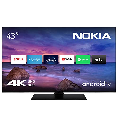 Nokia 43 Zoll (139 cm) 4K UHD Fernseher Smart Android TV (DVB-C/S2/T2, Netflix, Prime Video, Disney+) - UN43GV310-2023 [Energieklasse F] von Nokia