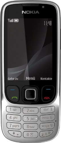 Nokia 6303i, all carriers, 2048 GB, Handy (Kamera mit 3,2 MP, MP3, Bluetooth) classic steel von Nokia