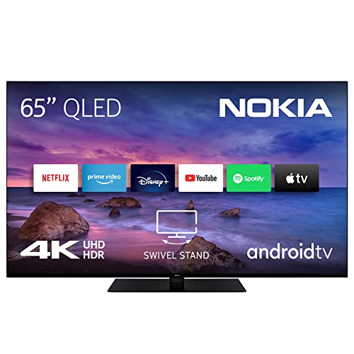 Nokia 65 Zoll (164 cm) QLED 4K UHD Fernseher Smart Android TV (HDR10, DVB-C/S2/T2, Netflix, Prime Video, Disney+) - QN65GV315ISW - 2023 von Nokia