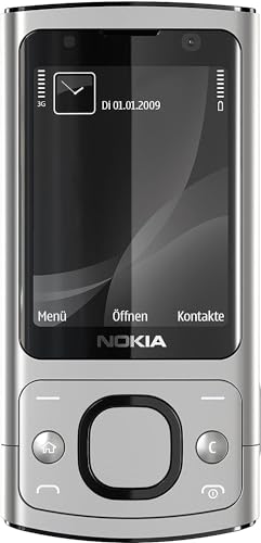 Nokia 6700 Slide Handy (UMTS, GPRS, Bluetooth, Kamera mit 5 MP, Musik-Player) raw Aluminium von Nokia