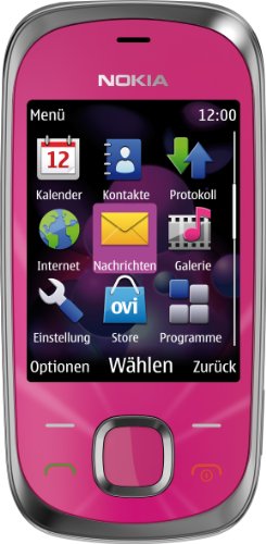Nokia 7230 Handy (3.2 MP, Musikplayer, Bluetooth, Flugmodus, 2GB Speicherkarte, Slider) Hot Pink von Nokia