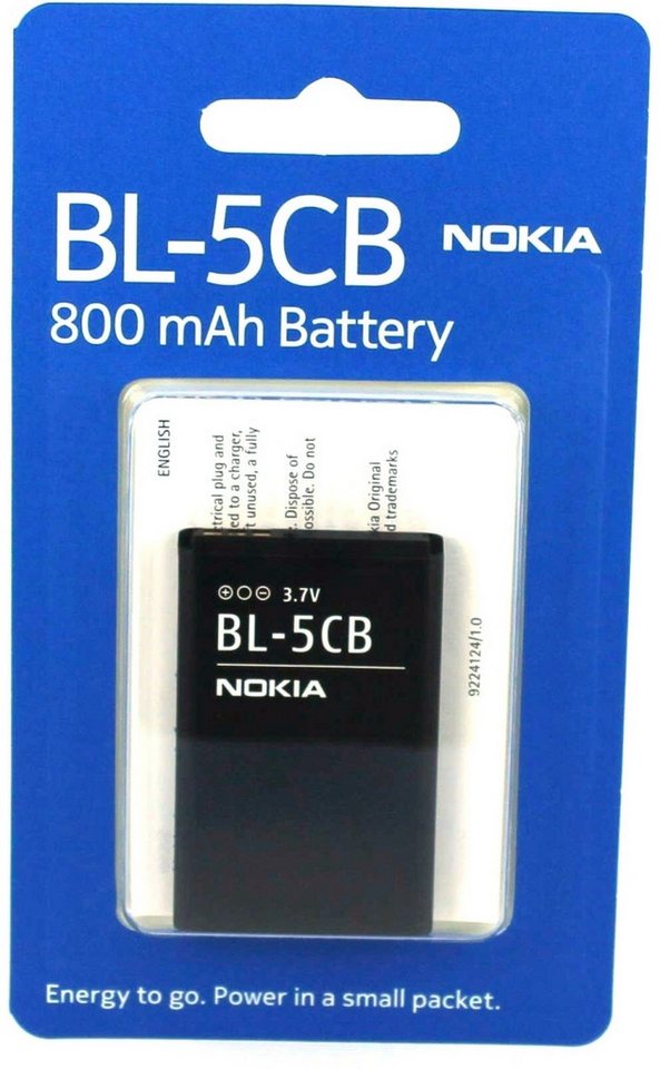Nokia Akku für Nokia 101 Li-Ion 3,7 Volt 800 mAh schwarz Handy-Akku 800 mAh (3.7 V) von Nokia