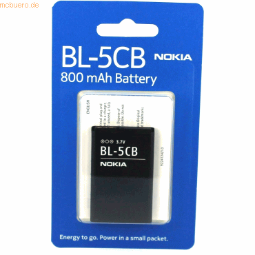 Nokia Akku für Nokia 101 Li-Ion 3,7 Volt 800 mAh schwarz von Nokia