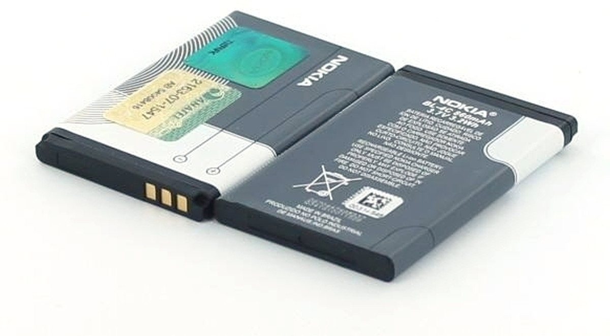 Nokia Akku für Nokia BL-4C Li-Ion 3,7 Volt 860 mAh schwarz Handy-Akku 860 mAh (3.7 V) von Nokia