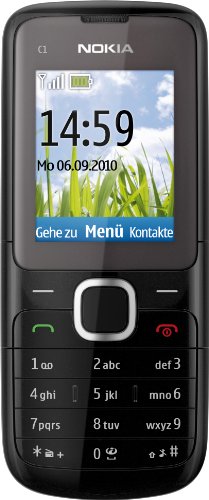Nokia C1-01 Handy (4,6 cm (1,8 Zoll) Display, Micro USB, VGA Kamera) dark grey von Nokia