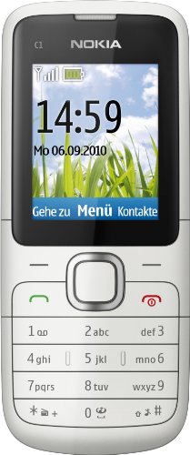 Nokia C1-01 Handy (Ohne Branding, 4,6 cm (1,8 Zoll) Display, VGA Kamera) warm grey von Nokia