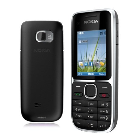 Nokia C2-01 Black / Schwarz H3G Kompakt Handy Ohne Simlock von Nokia