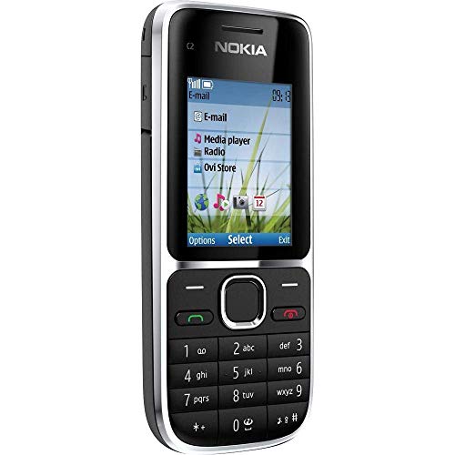 Nokia C2-01 Handy (5,1 cm (2 Zoll), 3,2 Megapixel Kamera) schwarz von Nokia