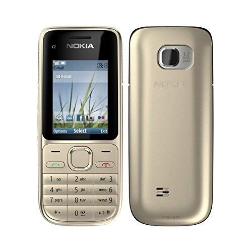 Nokia C2-01 Warm Silver Silber Handy (ohne Simlock, ohne Branding) (Generalüberholt) von Nokia