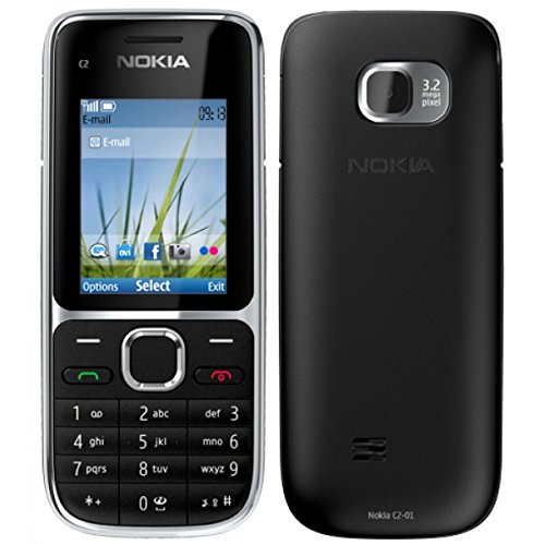 Nokia C2-01 schwarz silber edition (Ohne Vertrag Ohne Simock) EU Ware von schreiber-electronics