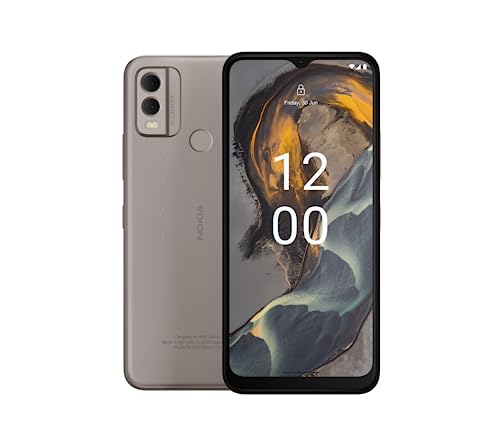 Nokia C22 6,5" Smartphone mit HD+ Display, 3-Tage-Akku, Octa-Core-Chipsatz, 2/64GB, 8MP/13MP Kameras, Nacht- und Portraitmodus, IP52 Schutzklasse, gehärtetes Displayglas inkl. KFZ -Adapter - Sand von Nokia