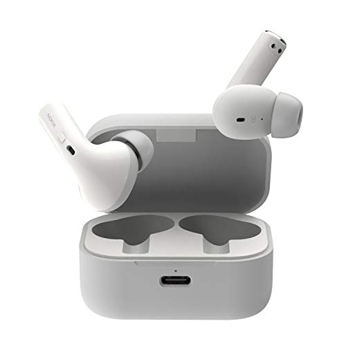 Nokia E3500 True Wireless Earbuds, Bluetooth 5.0, mit Clear Voice Capture (CVC) Technologie, 7 Stunden Non-Stop Spielzeit und bis zu 25 Stunden dank Charging Case – Weiß [Amazon Exclusive] von Nokia