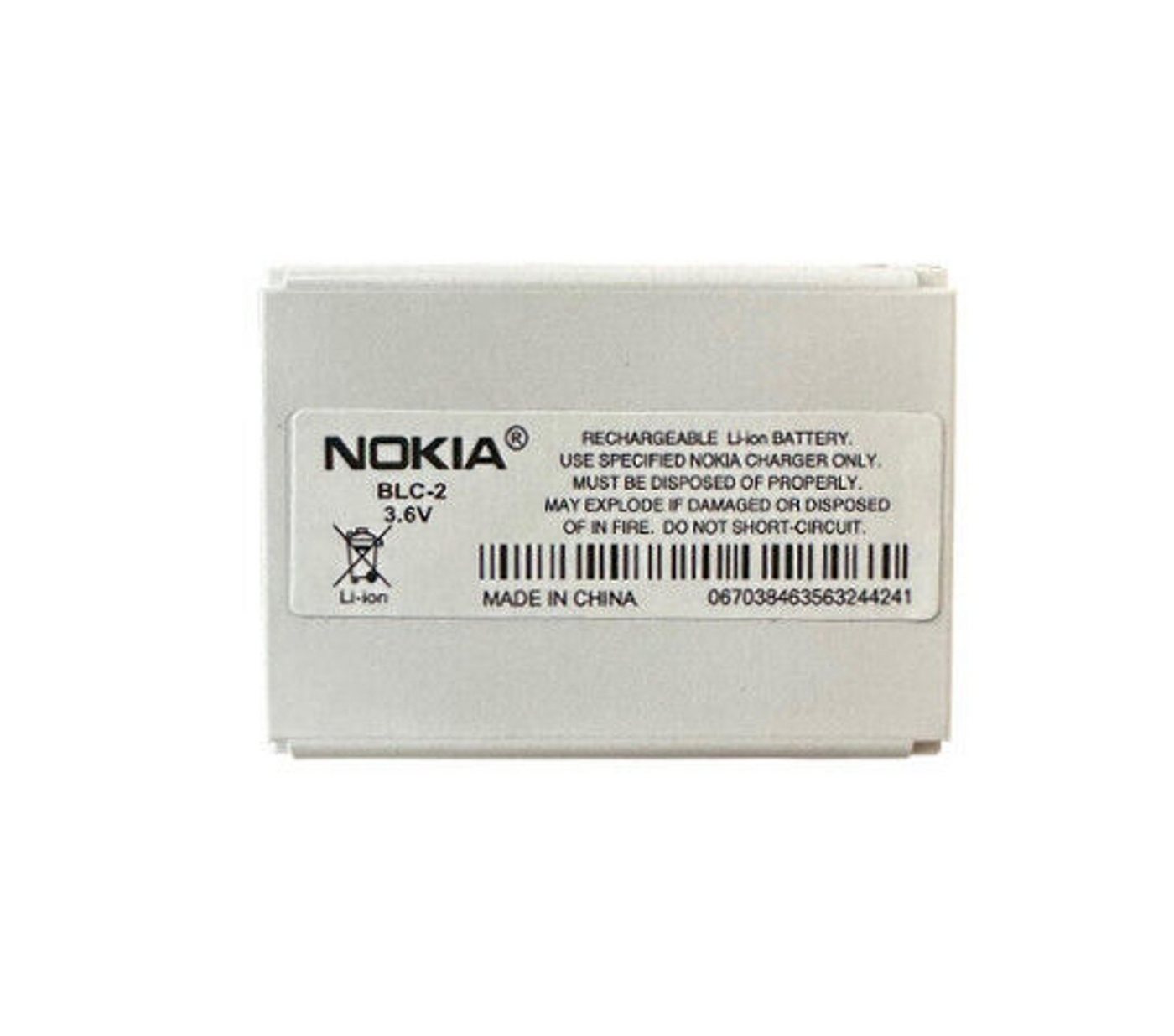 Nokia Original Nokia BLC-2 Akku 1000 mAh Nokia 3310 3330 3510 3410 3510i Handy-Akku Nokia BLC-2 1000 mAh (3,6 V), Schnelles und effizientes Laden, Li-Ionen Zellen, Überladungsschutz von Nokia