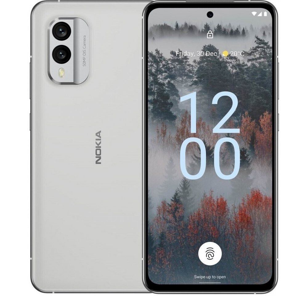 Nokia X30 5G 256 GB / 8 GB - Smartphone - ice white Smartphone (256 GB Speicherplatz) von Nokia