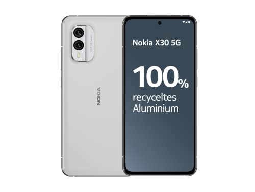 Nokia X30 5G 6, 43" Smartphone mit AMOLED PureDisplay, FHD+, 8/256 GB, Gorilla Glass Victus, 3 Jahre, 50MP PureView OIS Kamera, ultraschnelles Laden 33W - Weiß, 8 GB/256 GB von Nokia