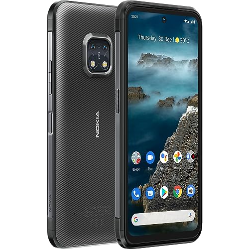 Nokia XR20, 6.67″ Full HD+ Display, 48MP Dual Kamera mit ZEISS-Optik, 15W Drahtlos- und 18W-Schnellladung, RAM 4GB/ ROM 64GB, Bedienbar mit nassen Händen und Handschuhen - Granite von Nokia