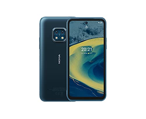 Nokia XR20, 6.67″ Full HD+ Display, 48MP Dual Kamera mit ZEISS-Optik, 15W Drahtlos- und 18W-Schnellladung, RAM 4GB/ ROM 64GB, Bedienbar mit nassen Händen und Handschuhen - Ultra Blue von Nokia