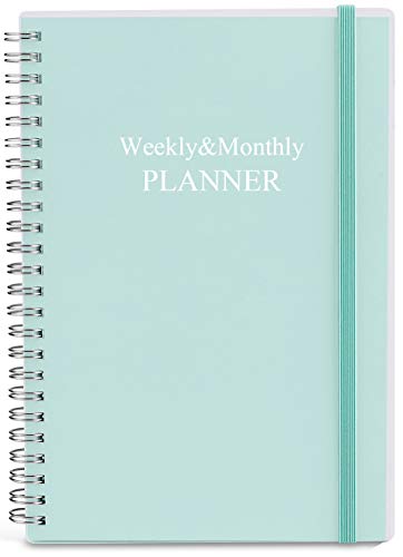 Undatierter Tagebuch, A5-Planer für 2022 oder jedes Jahr, Wochen- und Monatsorganizer, Notizbuch und Tagebuch, um Ziele zu verfolgen, perfekt, um Ihren Alltag zu organisieren von Nokingo