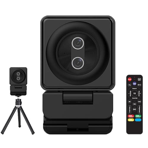 Nolansend Dual 4K Webcam, 2-in-1 magnetische Webcam mit Fernbedienung, für Fernlernen, Konferenzen und Hosting Meetings, 2 Autofokus-Kameras und Mikrofone, funktioniert mit Laptop/PC Nolansend Dual 4K Webcam, 2-in-1 magnetische Webcam mit Fernbedienung, für Fernlernen, Konferenzen und Hosting Meetings, 2 Autofokus-Kameras und Mikrofone, funktioniert mit Laptop/PC von Nolansend