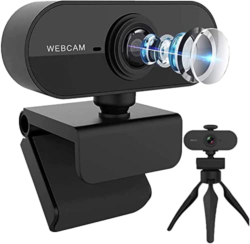 Webcam mit Mikrofon, Full HD 1080P Webcam für PC, Laptop, Desktop, MAC, Plug and Play Webkamera mit Sichtschutz Abdeckung, USB Kamera für Youtube, Zoom, Skype, Facetime, Windows, Linux, und macOS von Nolansend