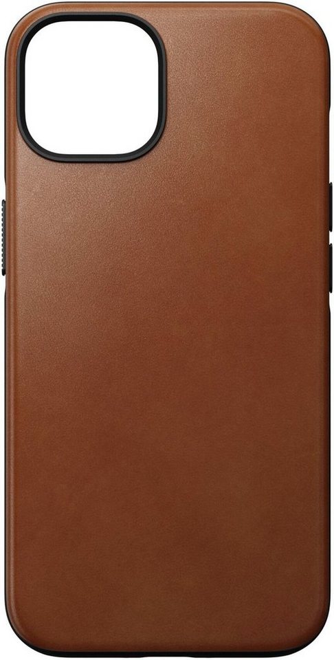 Nomad Handyhülle Modern Leather Case iPhone 14, Polycarbonat und hochwertigem Echtleder von Nomad
