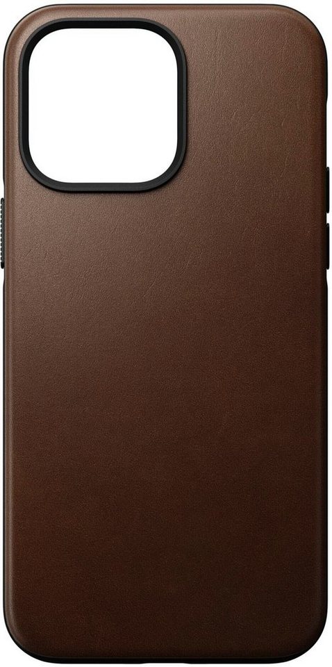 Nomad Handyhülle Modern Leather Case iPhone 14 Pro Max, Polycarbonat und hochwertigem Echtleder von Nomad